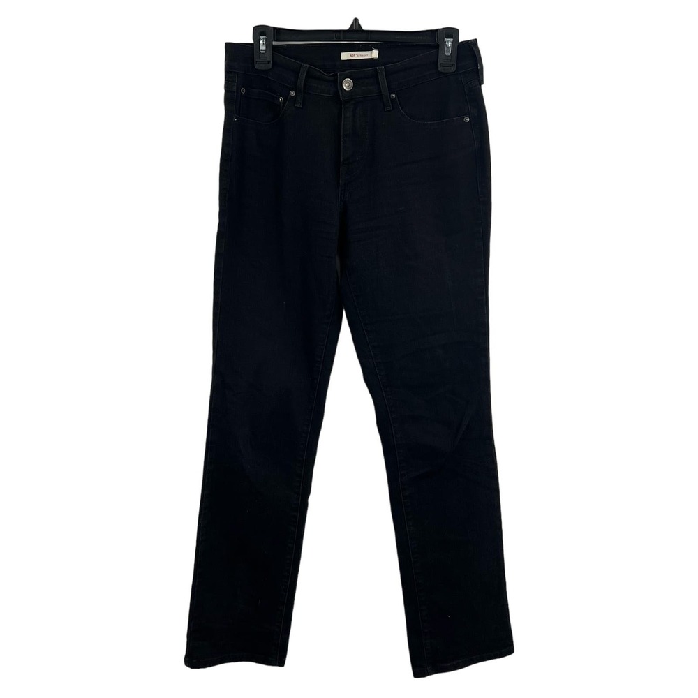 Levis 505‎ Straight Leg Black Jeans Size 27